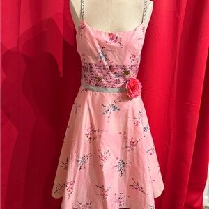 ABS Allen Schwartz Women’s Pink Floral Dress